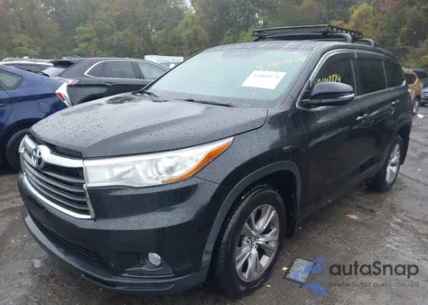 2016 Toyota Highlander Le Plus V6 из США, поврежденный, VIN 5TDBKRFH9GS280061